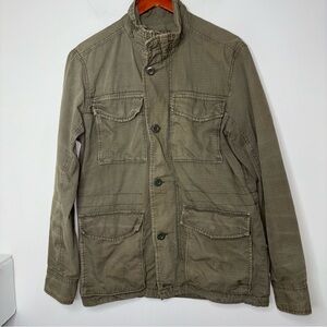 American Eagle Jacket Mens Small Green Utility Military Style Army Field Coat